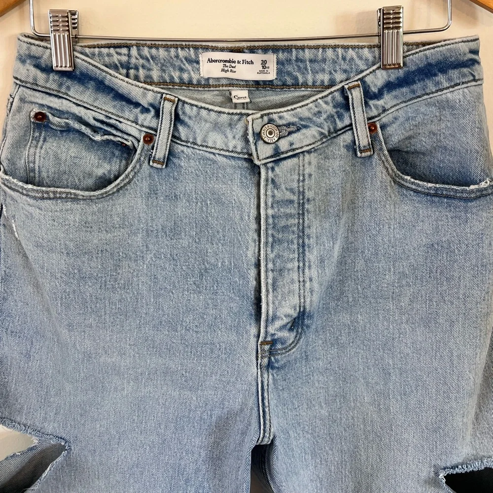Abercrombie the dad high rise curve love jeans size 10xs - Picture 5 of 7